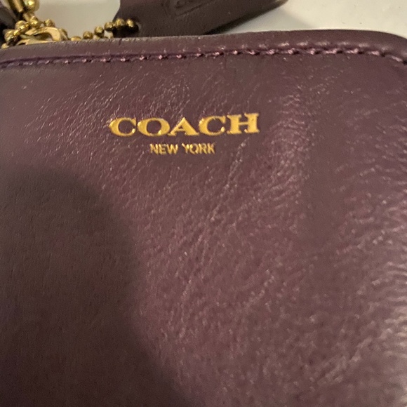 COACH LEATHER CARD HOLDER WRISTLET new! 💜 - Picture 2 of 3